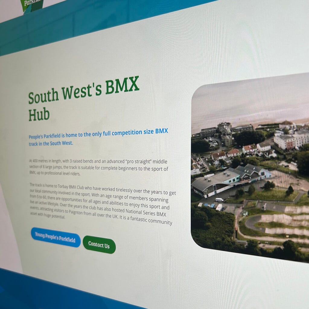 People's Parkfield- Frankman Design Marketing Torquay Portfolio PARKFIELD WEBSITE 3 - People's Parkfield - DuoDot