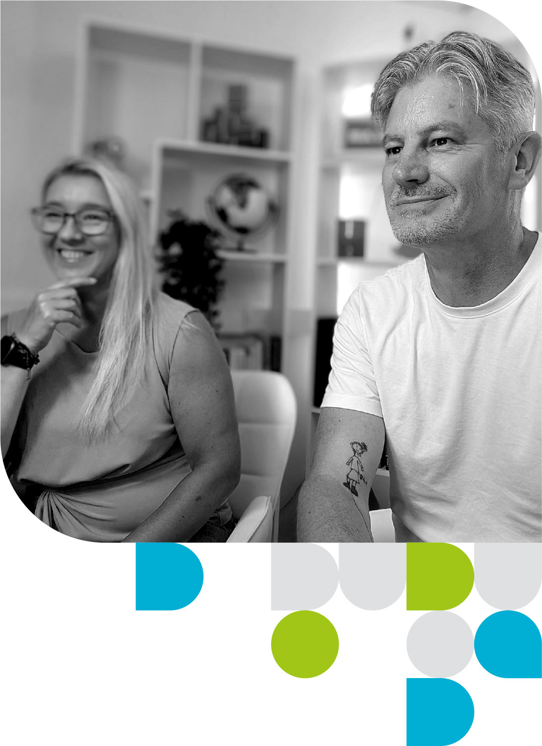 Maggie and Mark, the team behind DuoDot