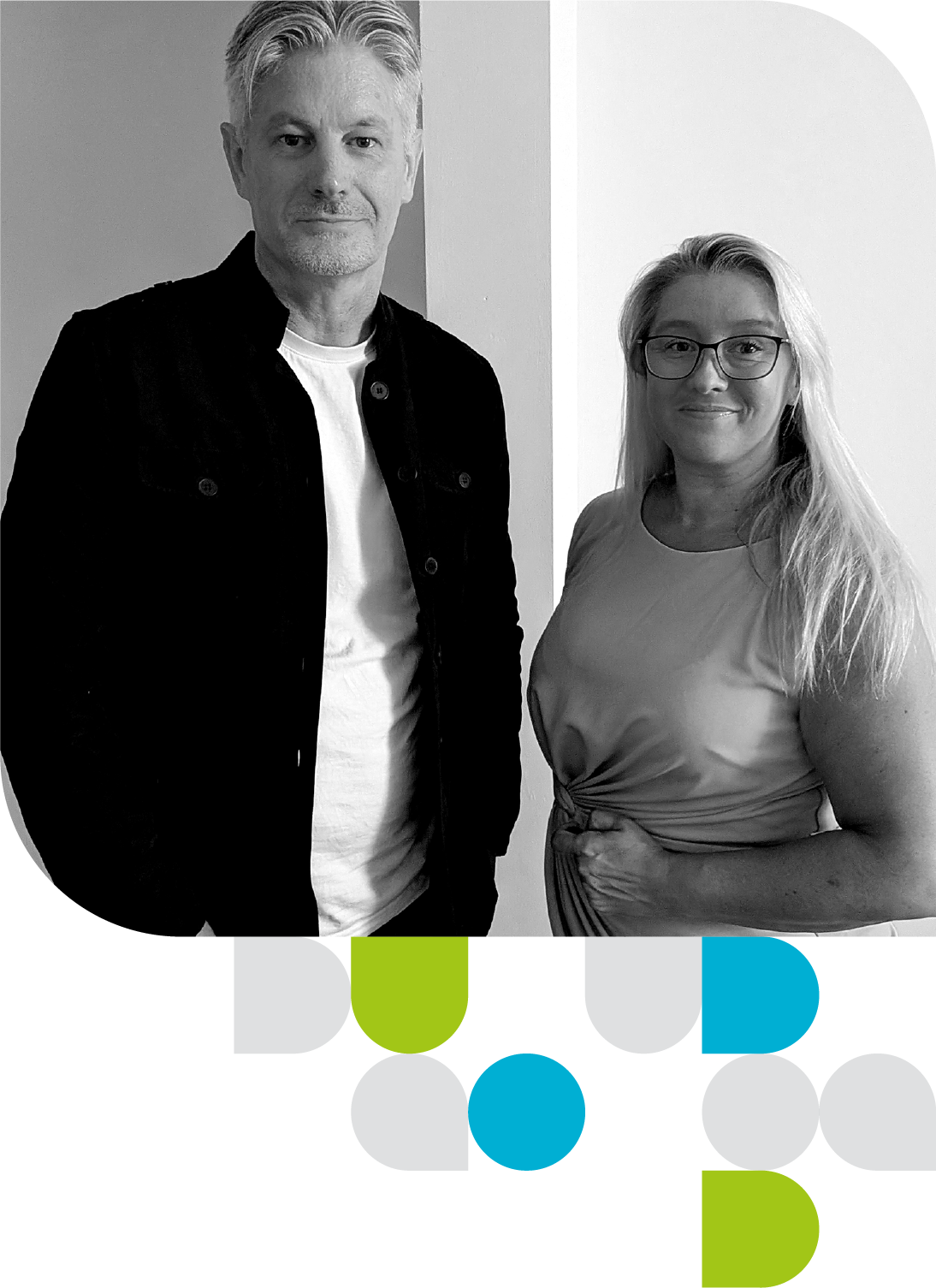 Maggie and Mark, founders of DuoDot and the team behind InnerDot