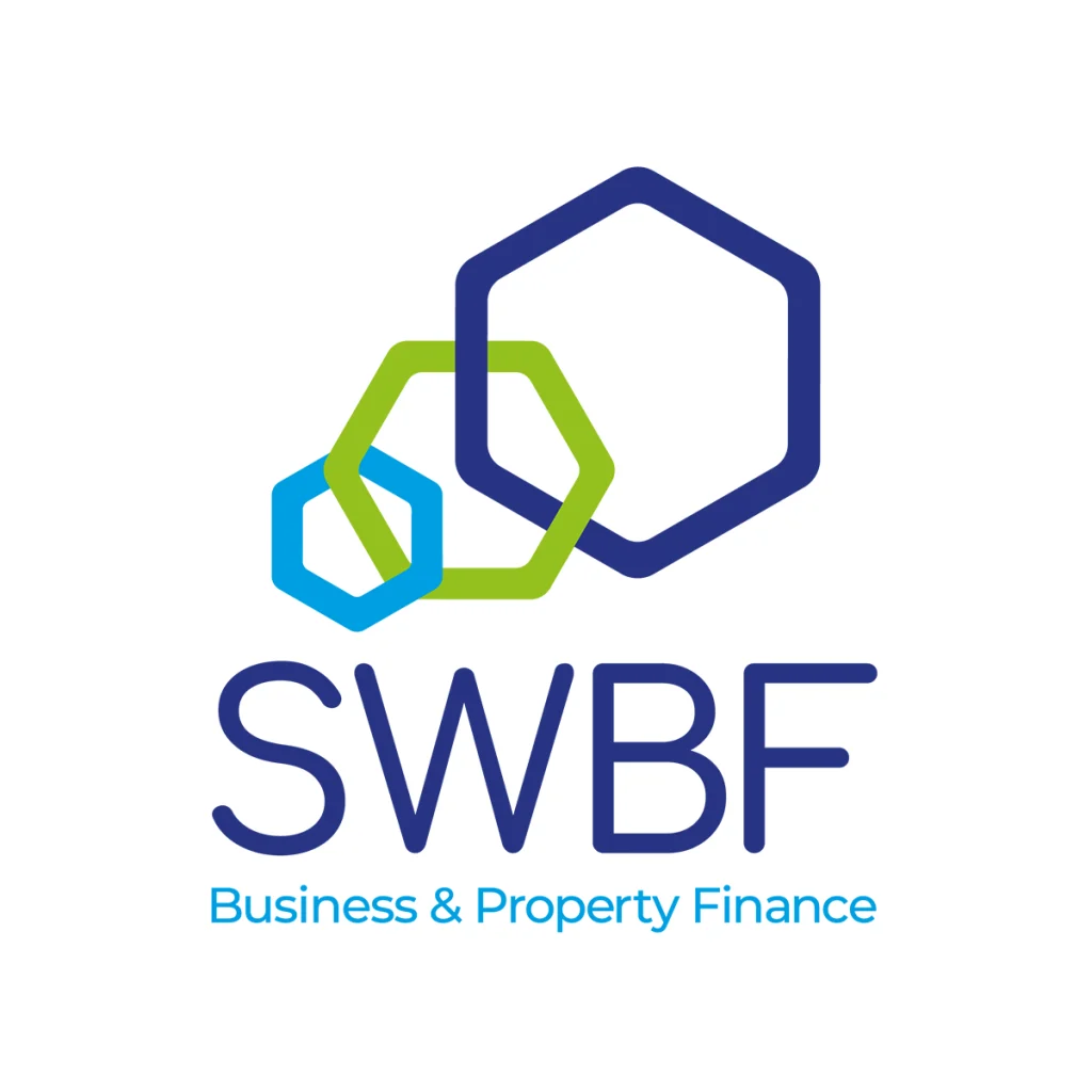 Refreshed SWBF Business and Property Finance logo in blue and green
